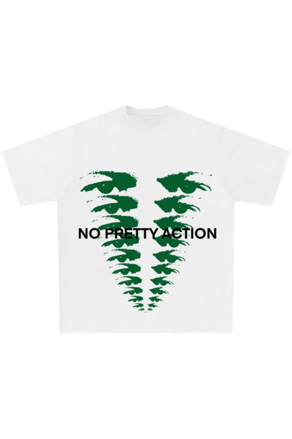 No Pretty Action Graphic T-Shirt