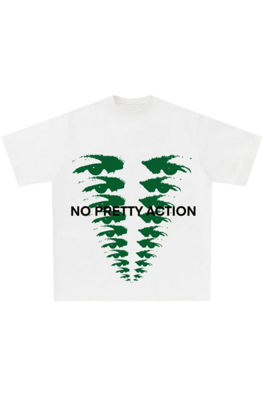 No Pretty Action Graphic T-Shirt