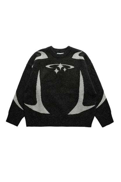Y2K Stars Knitted Sweater