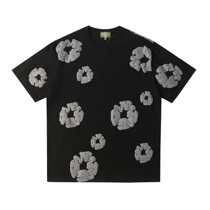 Denim Trs Black Grey Short Set