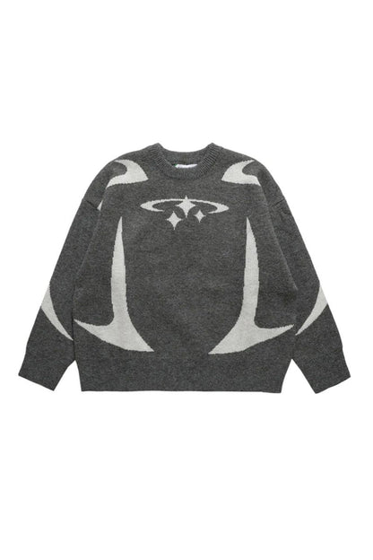 Y2K Stars Knitted Sweater