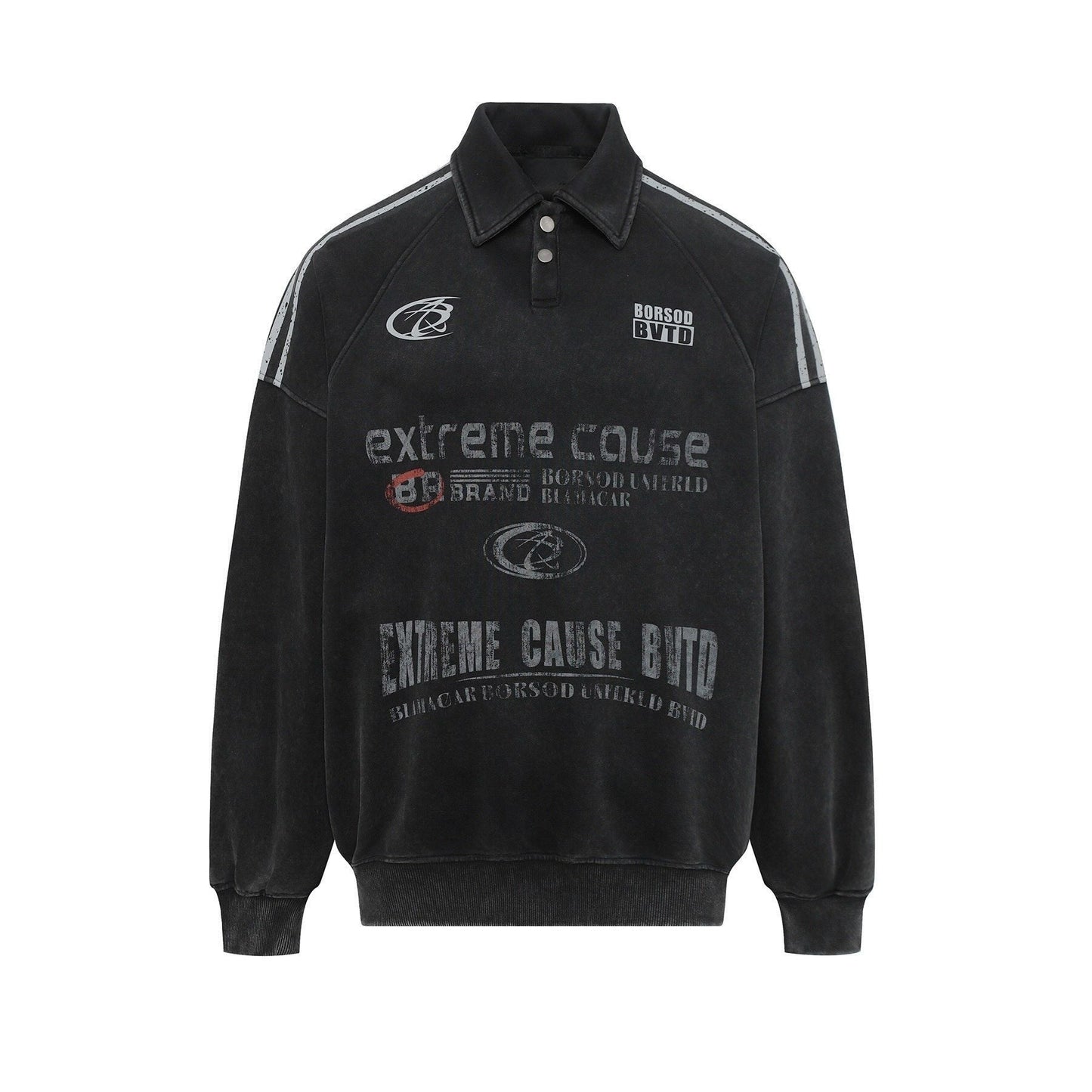Black Polo Hoodie