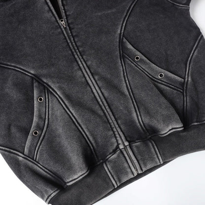 Faded black Hoodie