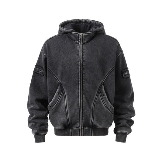 Faded black Hoodie