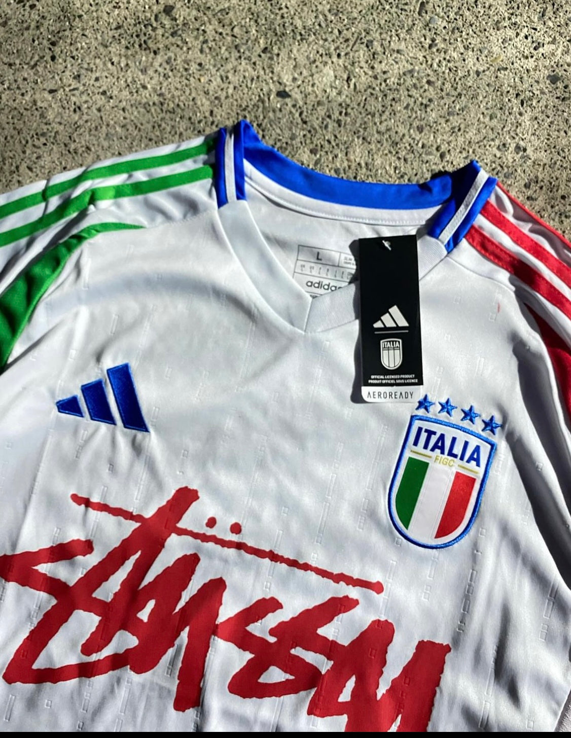 Stssy X Italy Jersey - White